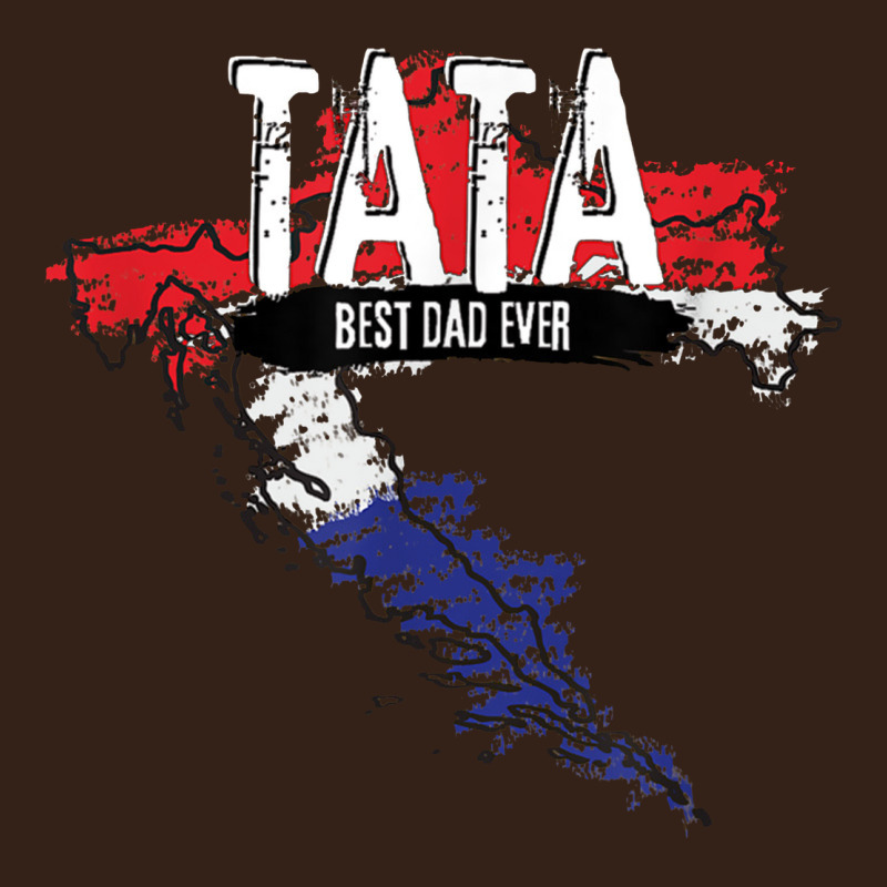 Mens Tata Croatian Father Croatia Bester Papa Father's Day Heavy Core Tee by linhVisuals | Teevron