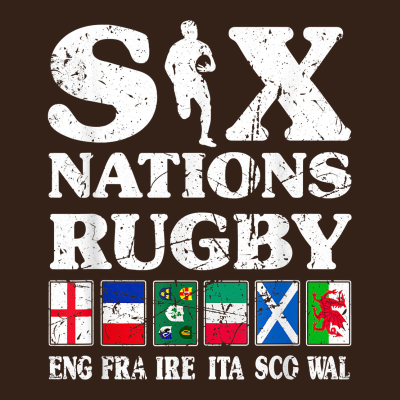 Rugby 6 Nations England France Ireland Italy Scotland Wales T Shirt Heavy Core Tee by linhVisuals | Teevron