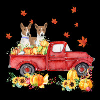 Basenji Pumpkin Truck Fall Leaf Thanksgiving Halloween Heavy Core Tee | Teevron