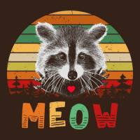 Funny Vintage Raccoon Meow Raccoon Lovers Heavy Core Tee | Teevron