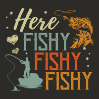 Here Fishy Fishy Fishy Fishing Lovers Gifts Heavy Core Tee | Teevron