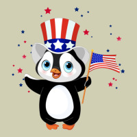 Penguin American 4th Of July Penguin American Flag Heavy Core Tee | Teevron