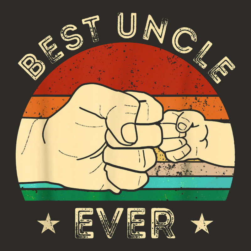 Vintage Best Uncle Ever Fist Bump Funny Uncle Fathers Day Heavy Core Tee by linhVisuals | Teevron