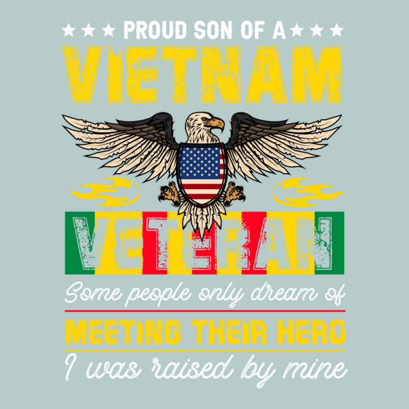 Proud Vietnam Veteran Son Gifts Raised By My Hero Veteran Day Heavy Core Tee by linhVisuals | Teevron
