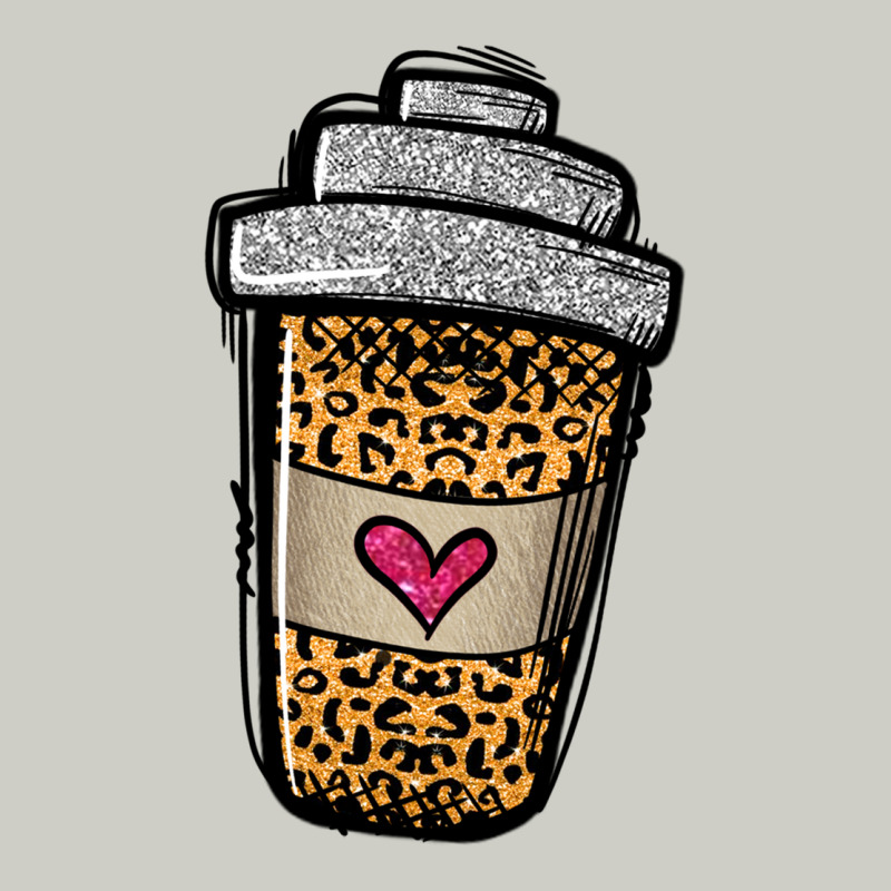 Leopard Glitter Coffee Cup Heavyweight Hoodie by Jasminsmagicworld | Teevron