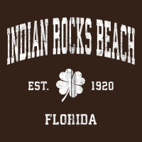Indian Rocks Beach Florida Vintage Shamrock Sports Zip Hoodie Heavy Core Tee | Teevron