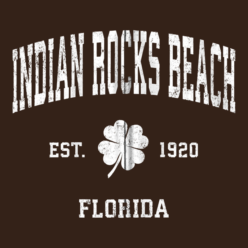 Indian Rocks Beach Florida Vintage Shamrock Sports Zip Hoodie Heavy Core Tee by linhVisuals | Teevron