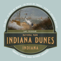 Indiana Dunes National Park Lake Michigan Beach Trails T Shirt Heavy Core Tee | Teevron