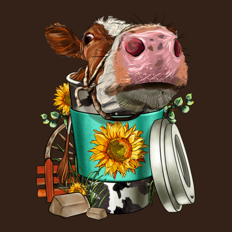 Simmental Cow Coffee Cup Heavy Core Tee by FaDigitalArtStudio | Teevron