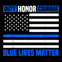 Blue Lives Matter For Police Officer Heavy Core Tee | Teevron