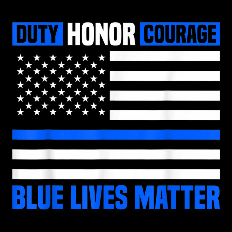 Blue Lives Matter For Police Officer Heavy Core Tee by linhVisuals | Teevron