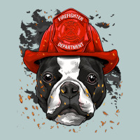 Boston Terrier Firefighter Boston Terrier Dog Lover Premium Heavy Core Tee | Teevron