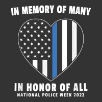 national police week shirt in memory and honor us flag | Teevron