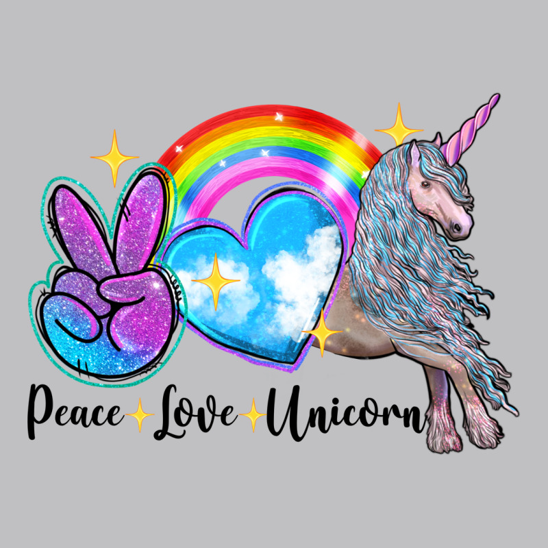 Peace Love Unicorn Long Sleeve Tee by LillyAllenDesigns | Teevron