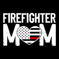 Female Firefighter Mom Thin Red Line Flag Firefighting Premium Heavy Core Tee | Teevron