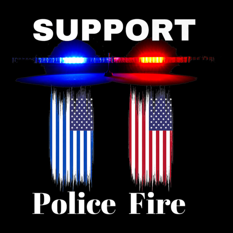 Support Our Police & Fire Departments   1st Responders Premium Heavy Core Tee by linhVisuals | Teevron