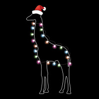 Santa Giraffe Christmas Color Led Heavy Core Tee | Teevron