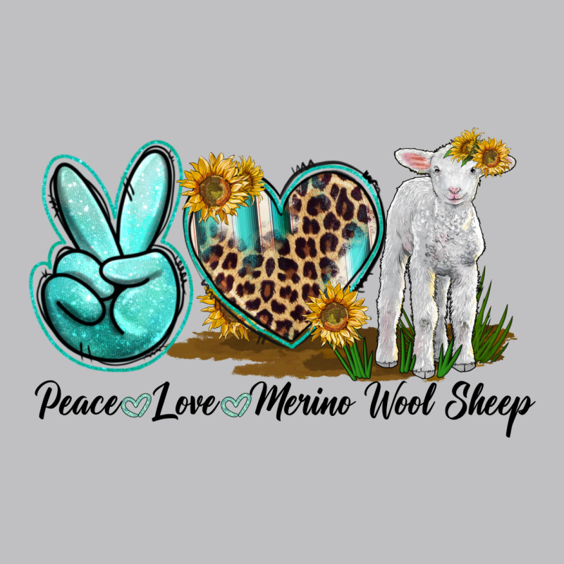 Peace Love Merino Wool Sheep Long Sleeve Tee by LillyAllenDesigns | Teevron