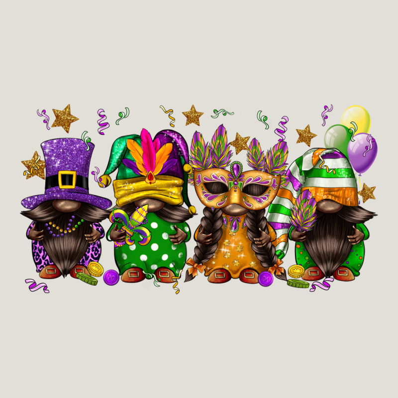 Mardi Gras Afro Gnomies Heavy Core Tee by FaDigitalArtStudio | Teevron