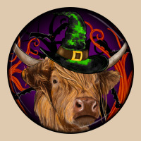 Halloween Highland Cow Round Heavyweight Sweatshirt | Teevron
