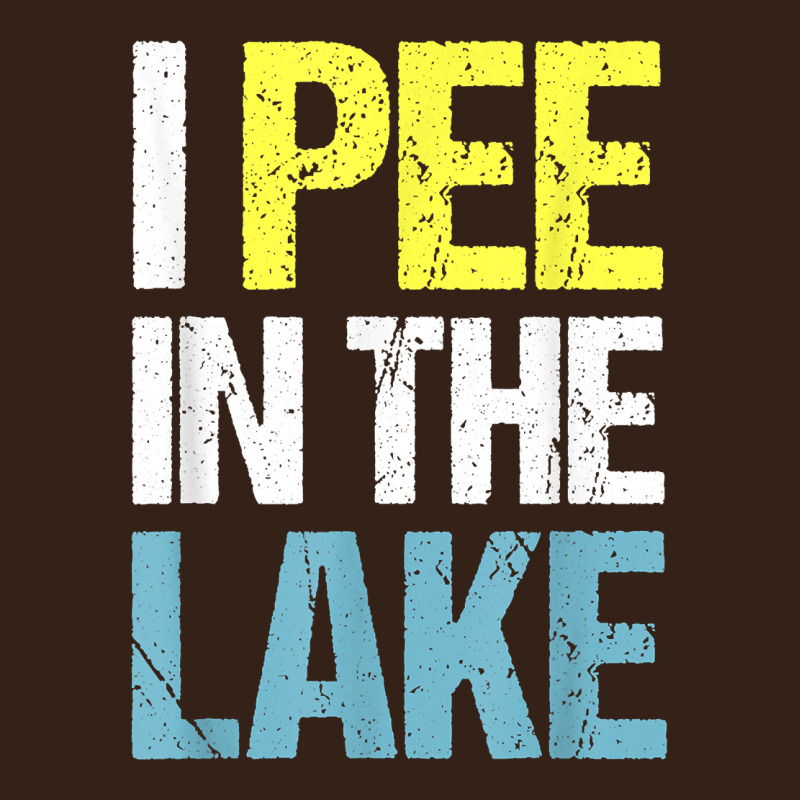 I Pee In The Lake Funny Summer Vacation T Shirt Heavy Core Tee by linhVisuals | Teevron