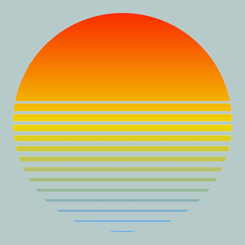 Retro Sunset Heavy Core Tee by linhVisuals | Teevron