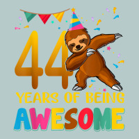 44 Years Old Birthday Sloth Dabbing 44th Birthday Sloth Heavy Core Tee | Teevron