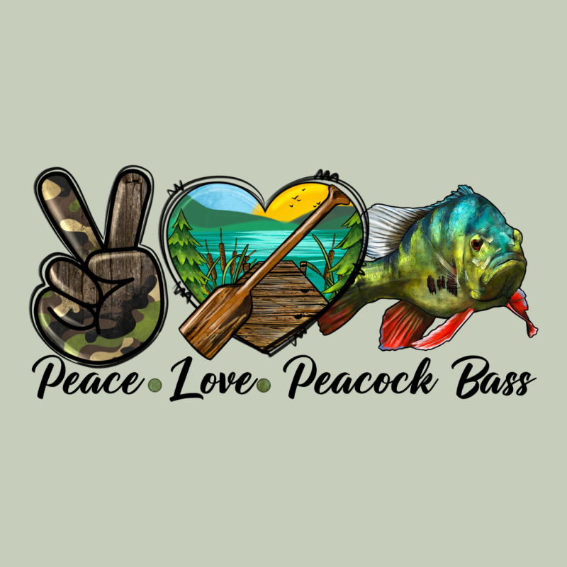 Peace Love Peacock Bass Long Sleeve Tee by LillyAllenDesigns | Teevron