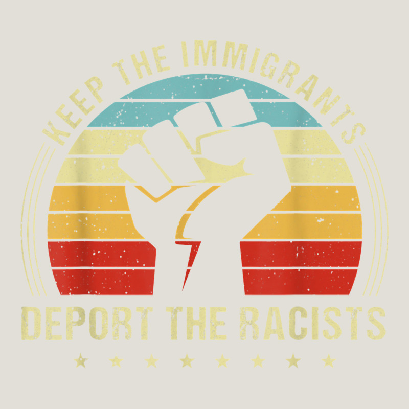 Keep The Immigrants Deport The Racists Heavy Core Tee by linhVisuals | Teevron