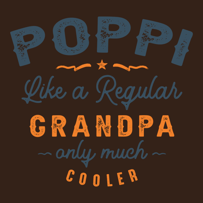 Mens Poppi Like A Regular Grandpa Funny Fathers Day Heavy Core Tee by linhVisuals | Teevron