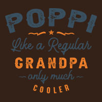 Mens Poppi Like A Regular Grandpa Funny Fathers Day Heavy Core Tee | Teevron