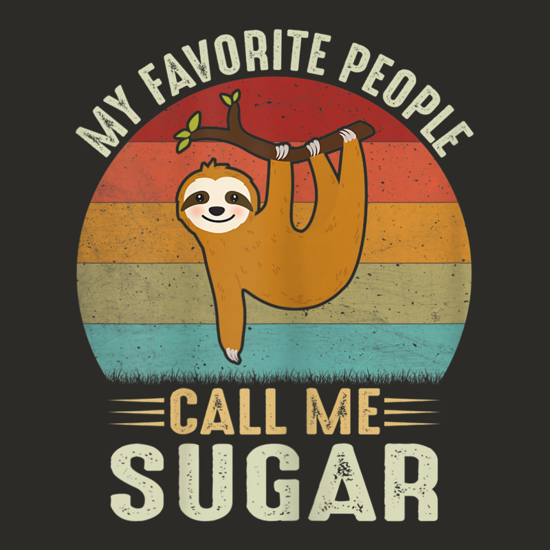 Womens My Favorite People Call Me Sugar Cute Sloth Lover Grandma Heavy Core Tee by linhVisuals | Teevron