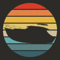 Boat T  Shirt Boat Trip Silhouette On A Distressed Retro Sunset Produc Heavy Core Tee | Teevron