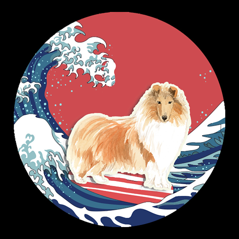 Rough Collie T  Shirt Rough Collie Gifts   Ocean Waves Surfing Rough C Heavy Core Tee by linhVisuals | Teevron