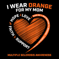 I Wear Orange For My Mom Ms Multiple Sclerosis Awareness T Shirt Heavy Core Tee | Teevron