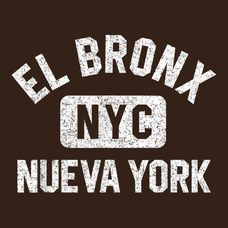 El Bronx Nueva York Nyc Gym Style Distressed White Print T Shirt Heavy Core Tee by linhVisuals | Teevron