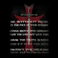 Knights Templar Crusader Cross Ring Order Be Without Fear T Shirt Heavy Core Tee | Teevron