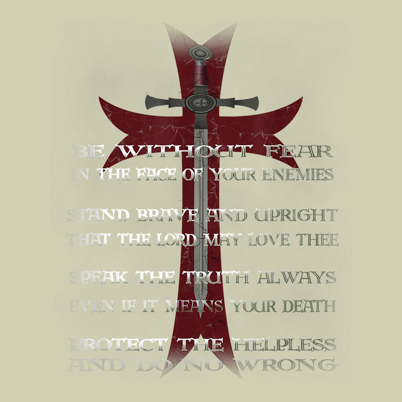 Knights Templar Crusader Cross Ring Order Be Without Fear T Shirt Heavy Core Tee by linhVisuals | Teevron