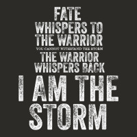 Fate Whispers To Warrior I Am The Storm Quote Gritty Fighter T Shirt Heavy Core Tee | Teevron