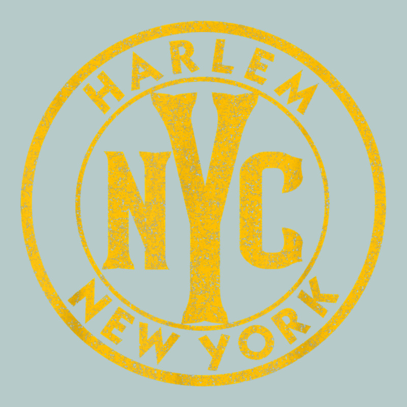 Harlem New York Nyc Vintage Sign Distressed Amber Print T Shirt Heavy Core Tee by linhVisuals | Teevron