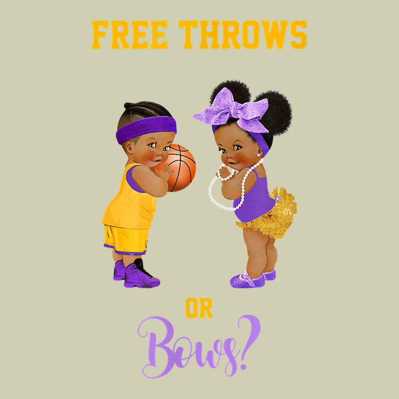 Free Throws Or Bows Basketball Baby Gender Reveal T Shirt Heavy Core Tee by linhVisuals | Teevron