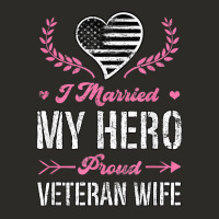 I Married My Hero Proud Veteran Wife Usa Military Husband T Shirt Heavy Core Tee | Teevron