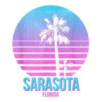 sarasota florida vintage retro palm tree t shirt | Teevron