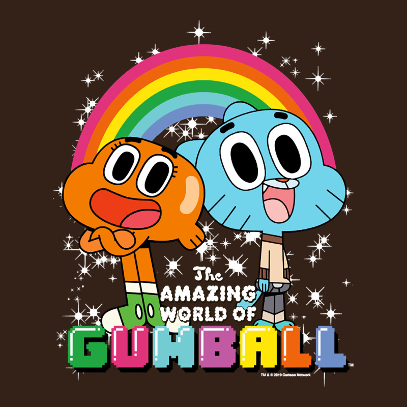 Cn The Amazing World Of Gumball & Darwin Rainbow Portrait Pullover Hoo Heavy Core Tee by linhVisuals | Teevron
