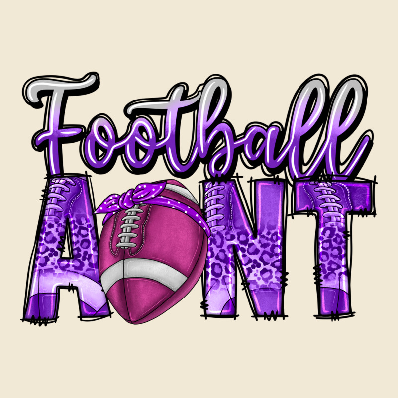 Football Aunt Ladies Tee by CowhideDigitalArt | Teevron