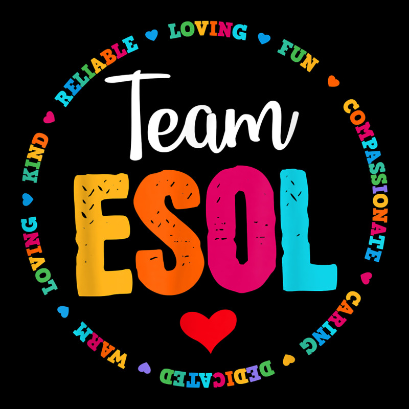 Back To School Teachers Crew Students   Team Esol Teacher T Shirt Heavy Core Tee by linhVisuals | Teevron