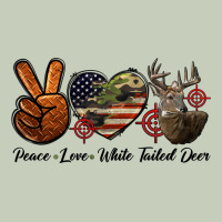 Peace Love White Tailed Deer Long Sleeve Tee | Teevron
