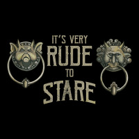 It's Very Rude To Stare Labyrinth Door Knocker Tank Top Heavy Core Tee | Teevron