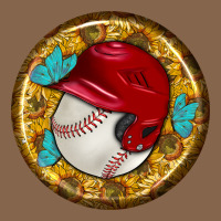 Baseball With Sunflower Round Earrings Premium Tee | Teevron