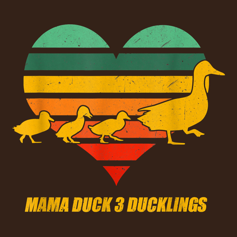 Mama Duck Mother Of 3 Duckling Funny Mom Mommy Animal Lover T Shirt Heavy Core Tee by linhVisuals | Teevron